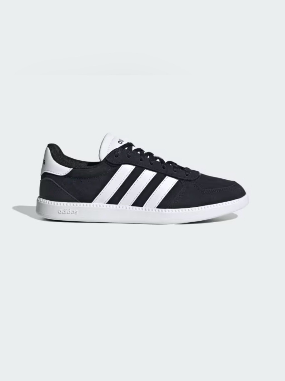 adidas Black and White Casual Suede Sneakers - Picture 2 of 8